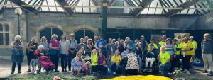 Sunbeams Supporters at the start of the walk